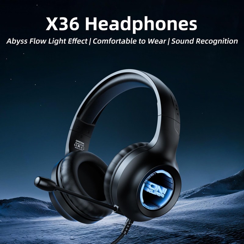 Lamp Effect Gaming Headphones with Custom Drivers