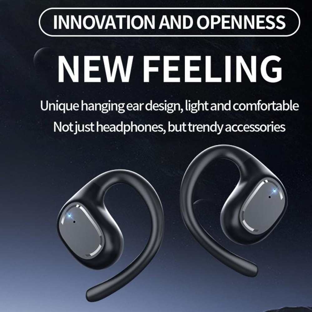 Open-Ear Wireless Bluetooth Headphones Waterproof Ear Hook Design