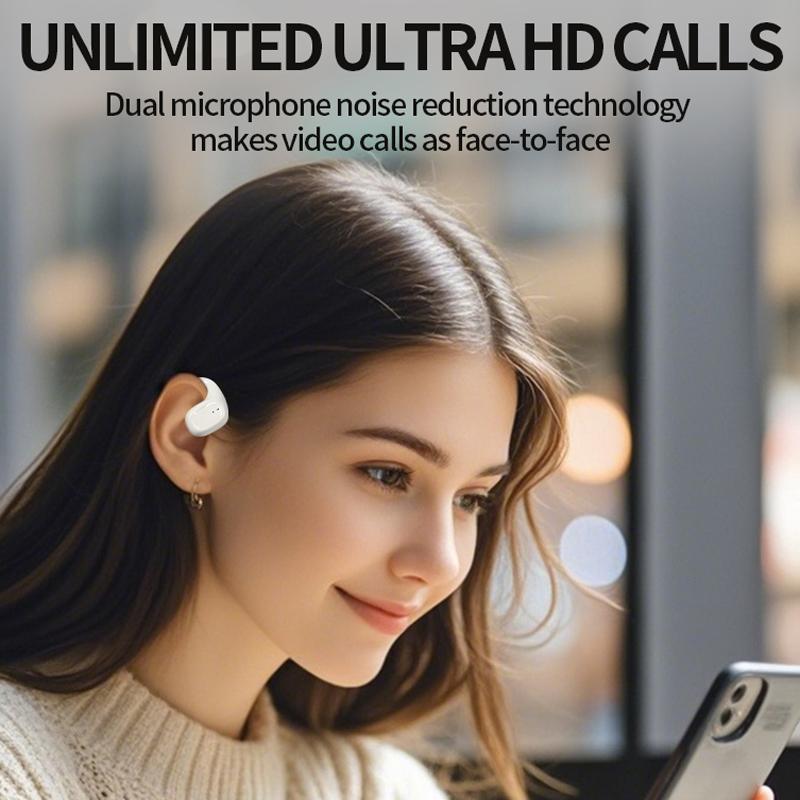 Open-Ear Wireless Bluetooth Headphones Waterproof Ear Hook Design
