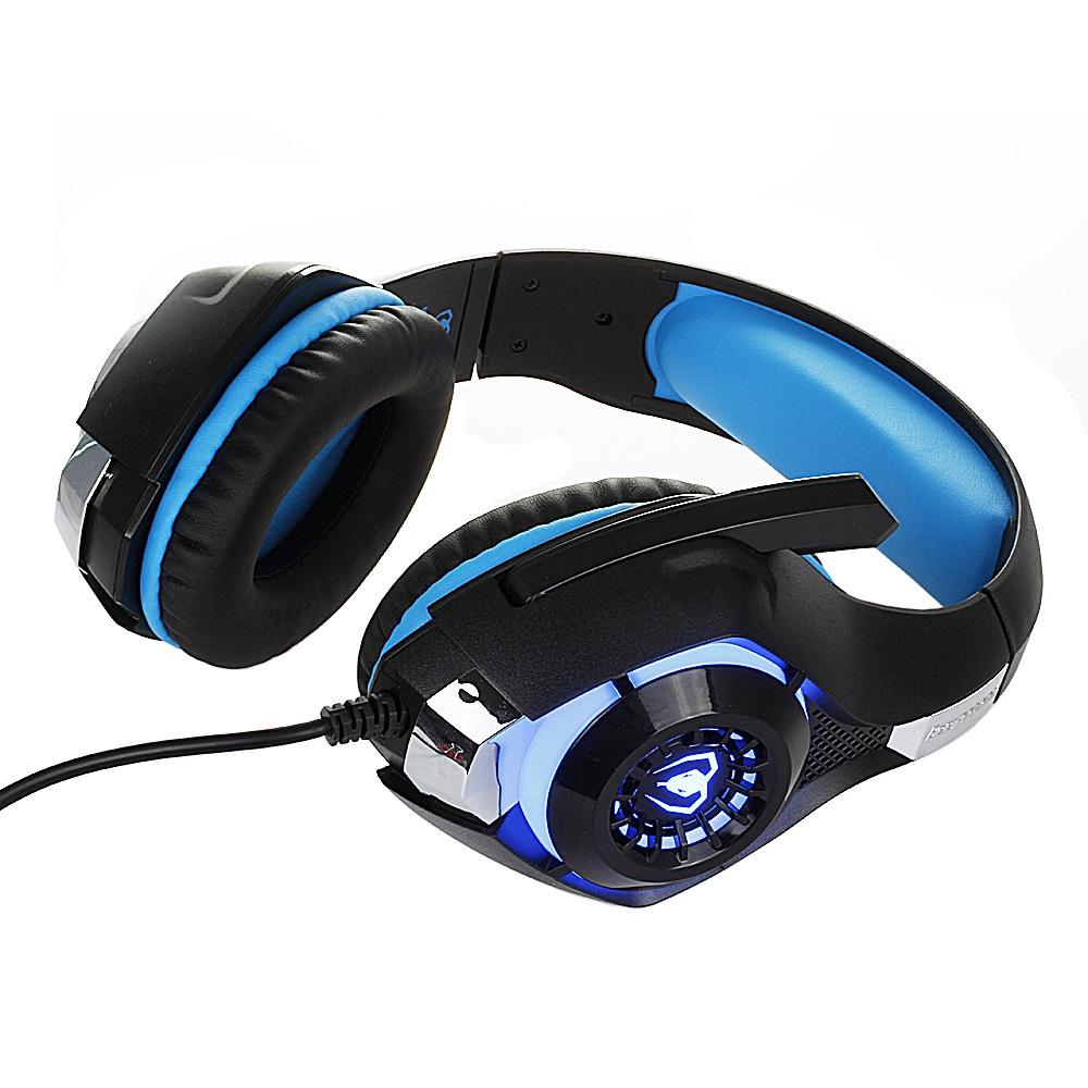 Wired Gaming Headset With Mic LED Lights Deep Bass 1