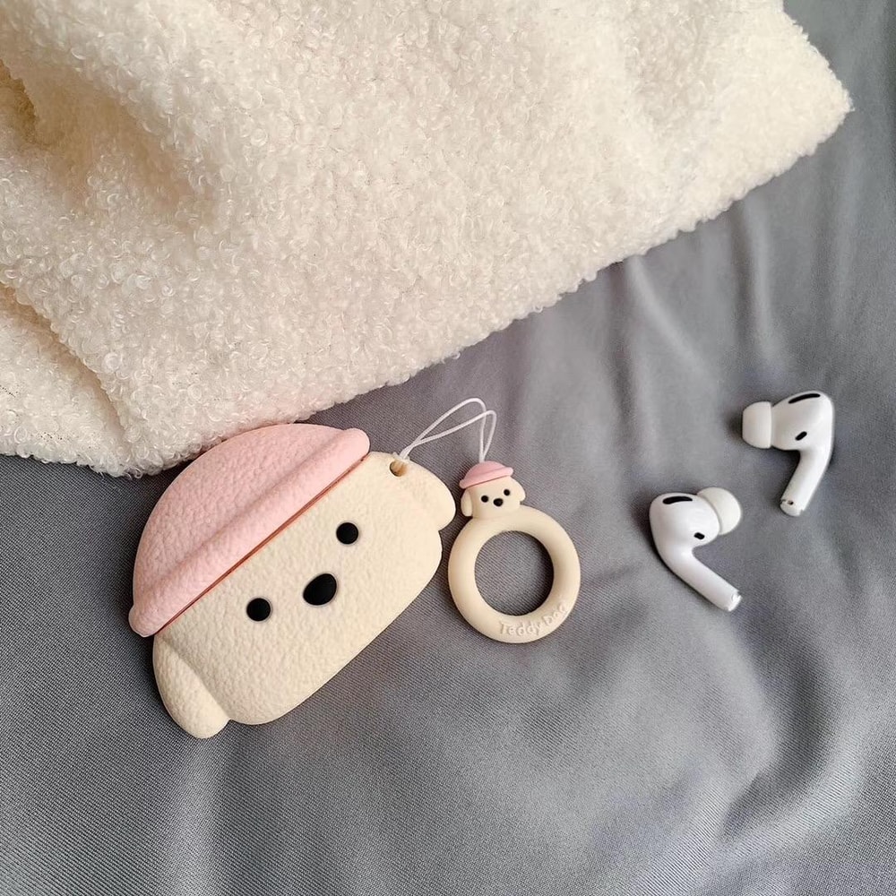 Cute Teddy Dog AirPods Pro Case Protective Bluetooth Headphone Cover