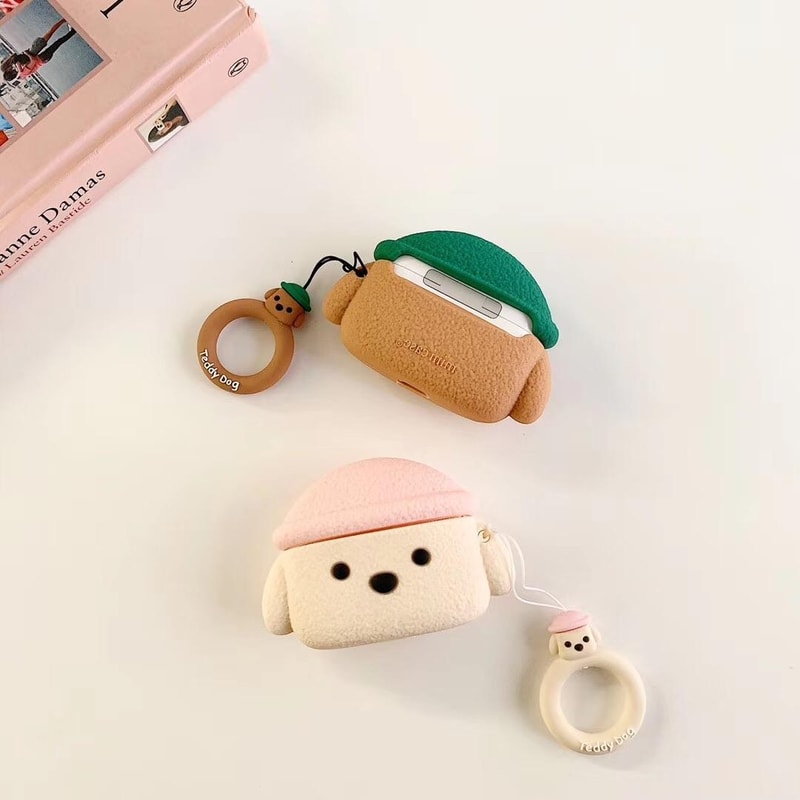 Cute Teddy Dog AirPods Pro Case Protective Bluetooth Headphone Cover