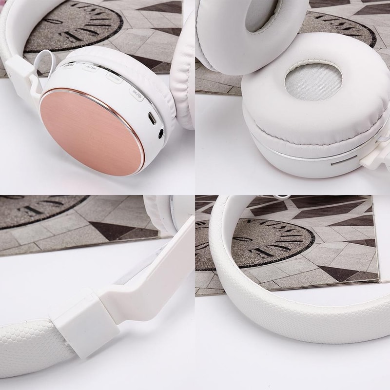 Folding Stereo Wireless Bluetooth Headphones With Hands Free Calls TF Card 3