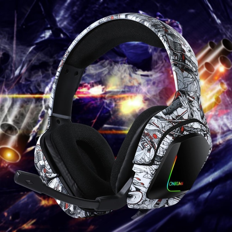 Gaming Headset Surround Sound Gaming Headphones With Mic 2