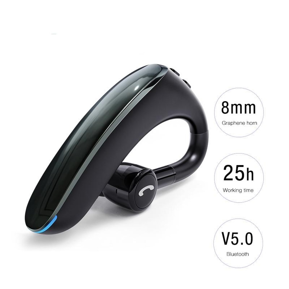 Mini Earhook Wireless Bluetooth 50 Headset For Car Handsfree Calls 2
