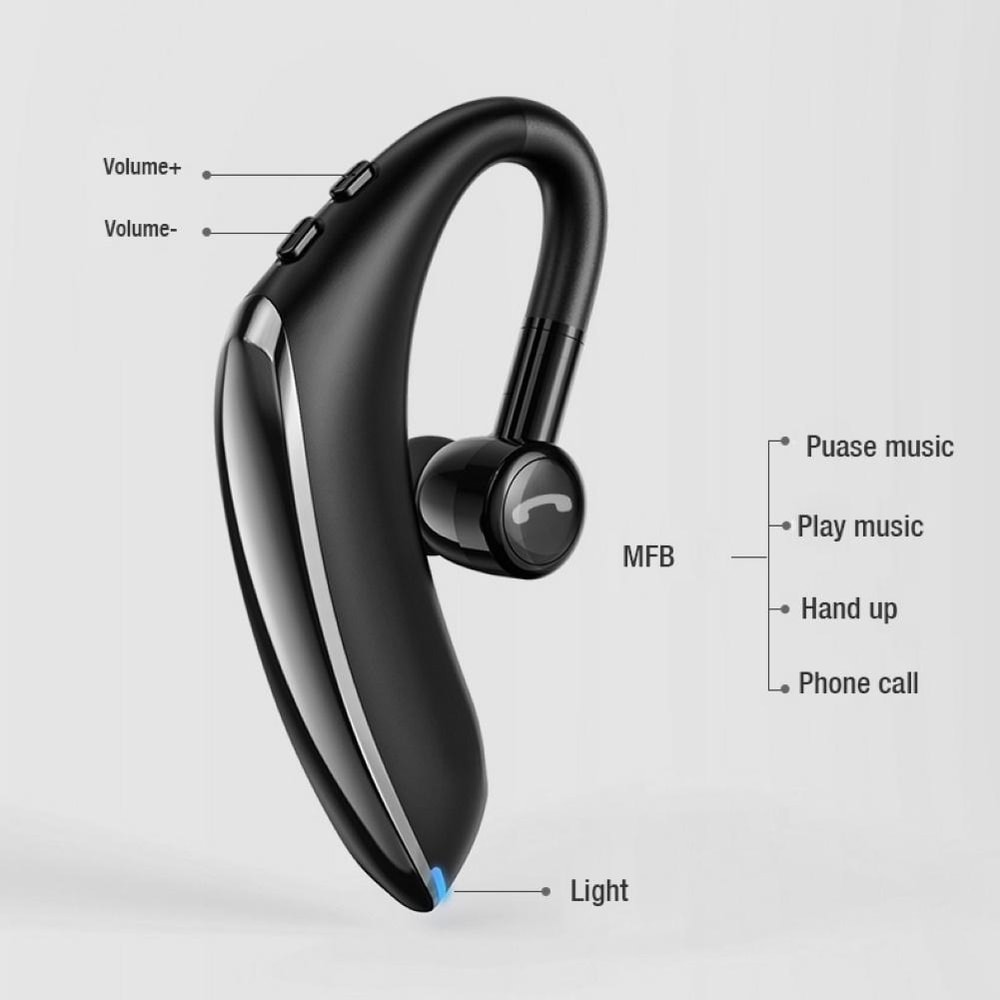 Mini Earhook Wireless Bluetooth 50 Headset For Car Handsfree Calls 4