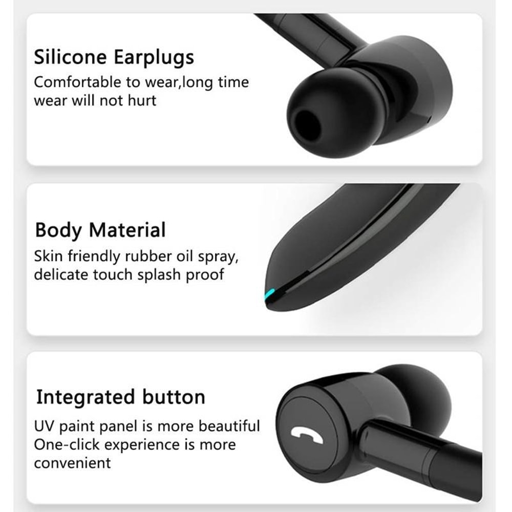 Mini Earhook Wireless Bluetooth 50 Headset For Car Handsfree Calls 7