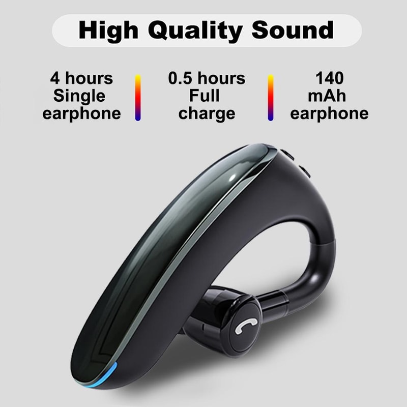 Mini Earhook Wireless Bluetooth 50 Headset For Car Handsfree Calls 9