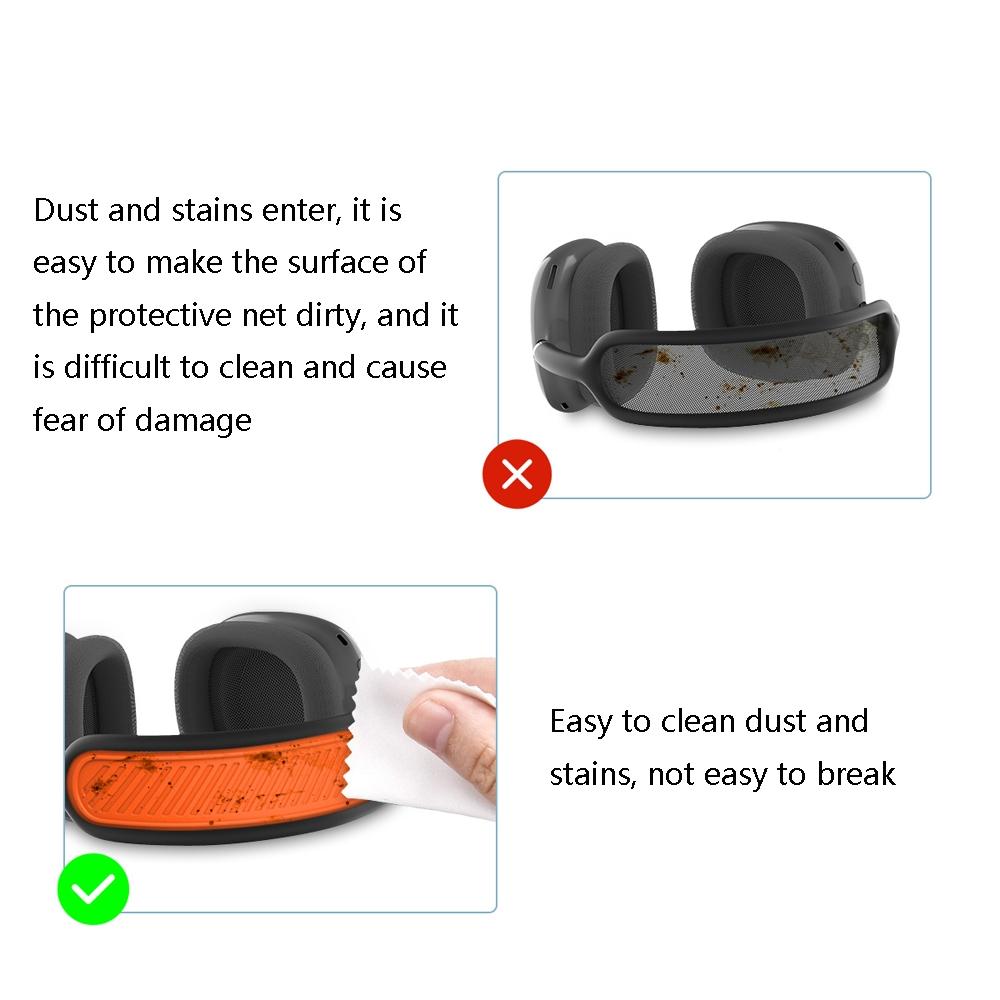 Premium Silicone Protective Case For AirPods Max Bluetooth Headset Cover 3