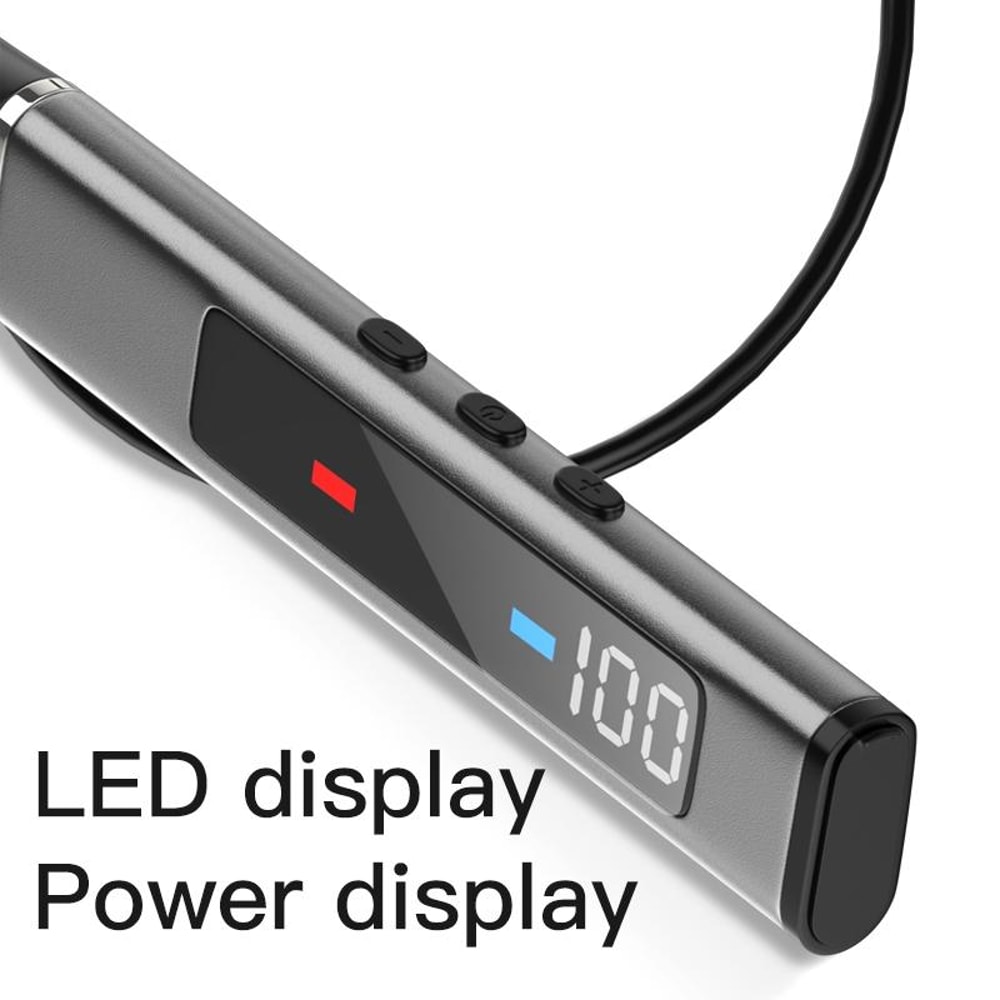 Wireless Bluetooth Neck Mounted Noise Cancelling Earphones With Digital Display 3