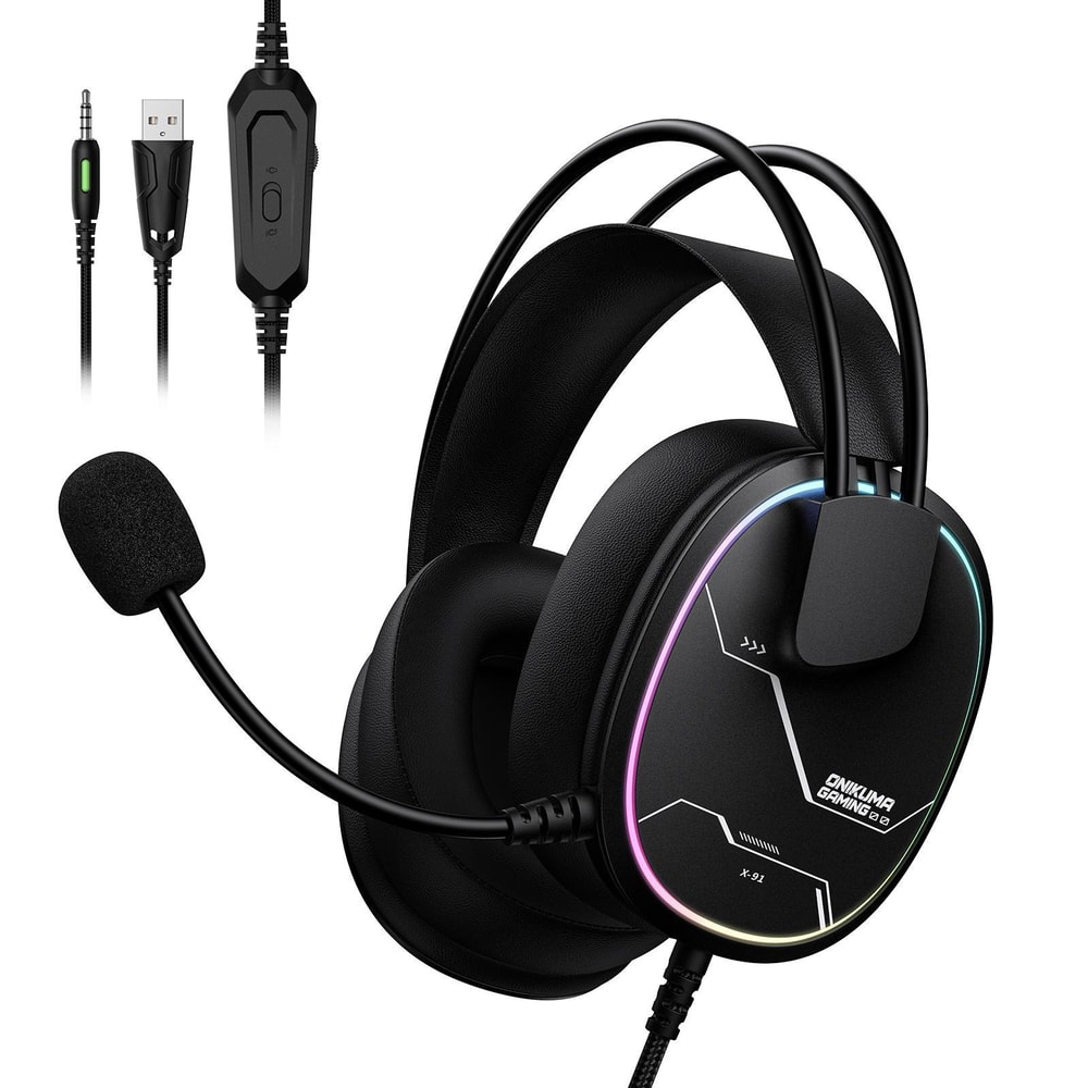 Over Ear Wired Earphones With Microphone Comfortable Gaming Headset 8