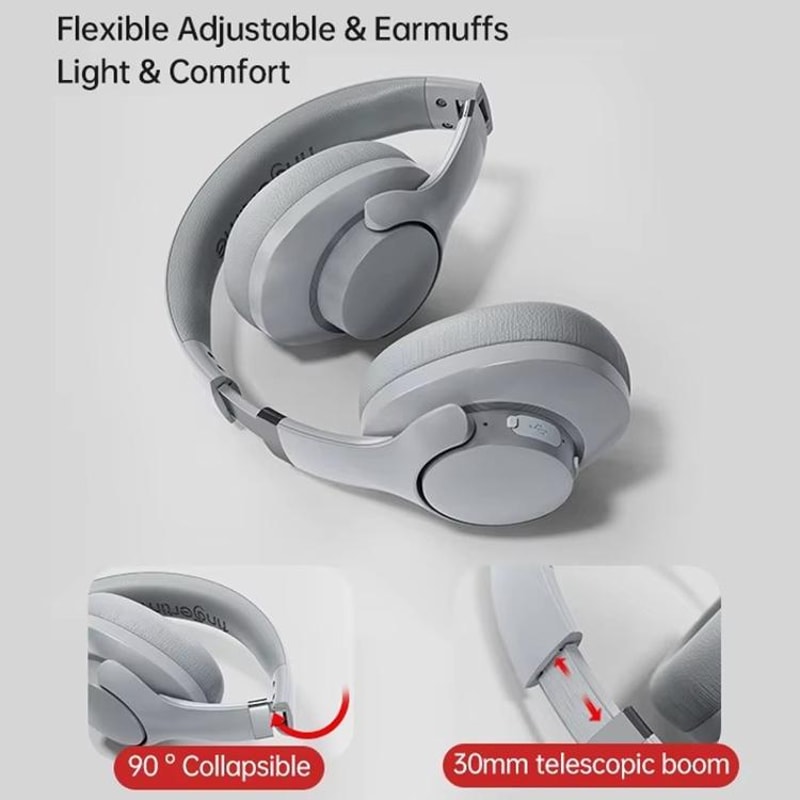 ANC Wireless Headphones Bluetooth 5.3 Foldable Over Ear Headset