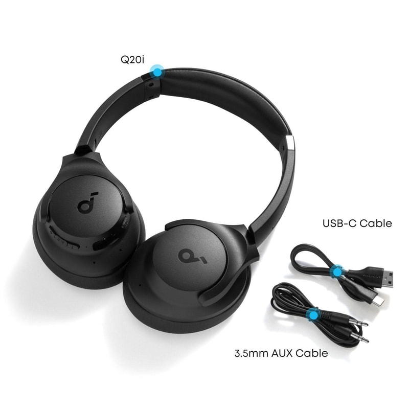 Soundcore Q20i Wireless Bluetooth Headphones With Active Noise Cancelling 9