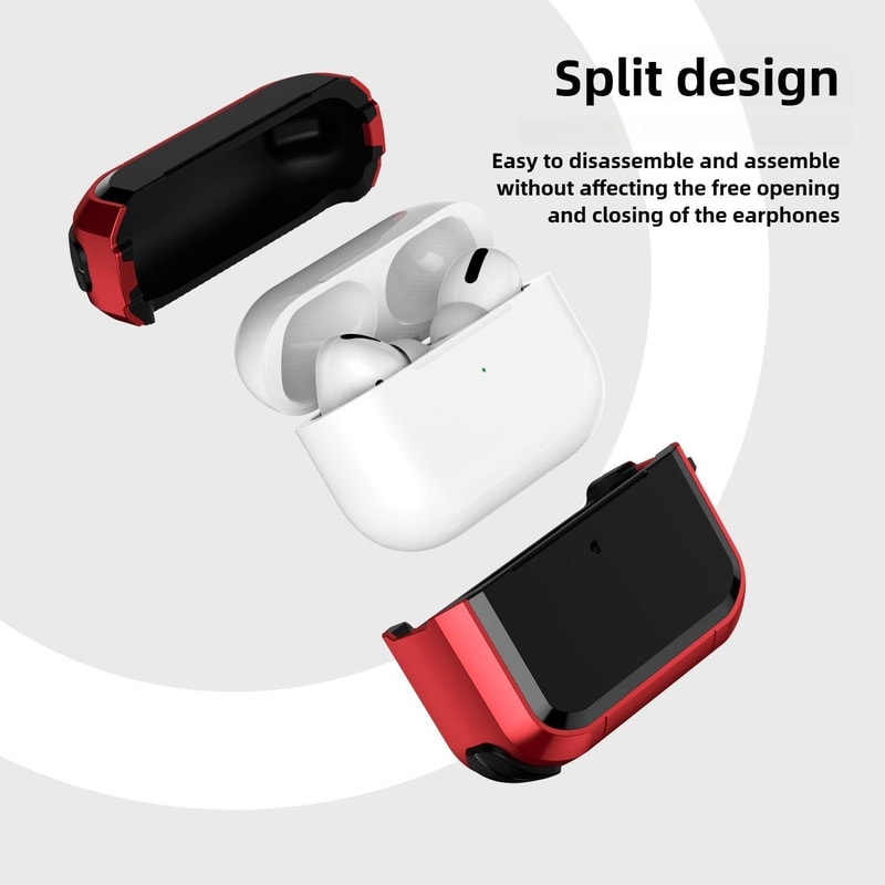 AirPods Pro 3 Case Shockproof TPU PC Cover With Carabiner 6