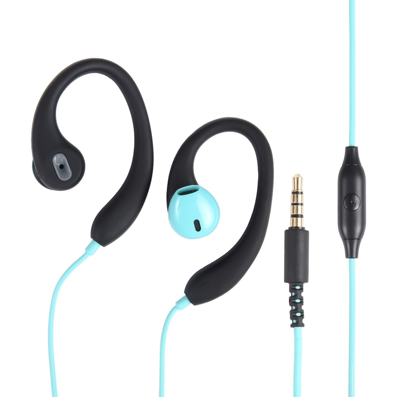 Wired Sports Earphones with Mic, Over Ear 3.5mm Running Earbuds