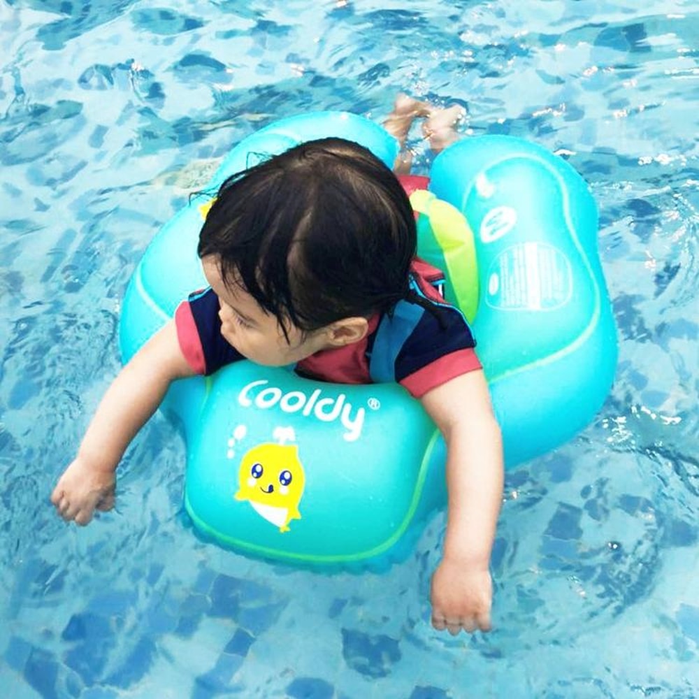 Cooldy Baby Swimming Ring Inflatable Toddler Pool Float With Safety Strap 0