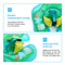 Cartoon Animal Baby Swim Ring Inflatable Toddler Pool Float with Chest Support