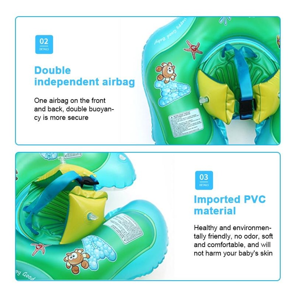 Cartoon Animal Baby Swimming Ring Inflatable Toddler Pool Float 5