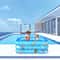 Space Theme Baby Inflatable Swimming Pool Portable Toddler Paddling Pool 4