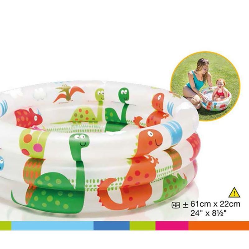 Dinosaur Inflatable Baby Pool Portable PVC Toddler Tub For Indoor Outdoor Water Play 3