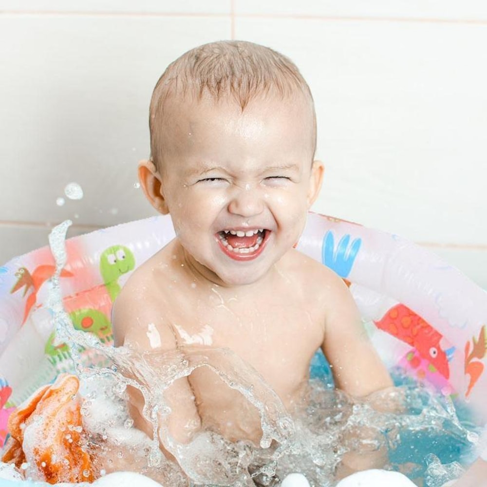 Dinosaur Inflatable Baby Pool Portable PVC Toddler Tub For Indoor Outdoor Water Play 5