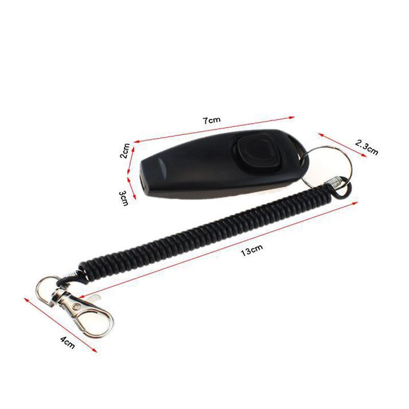 Ultimate 2in1 Pet Training Clicker Dog Whistle With Long Wristband 6