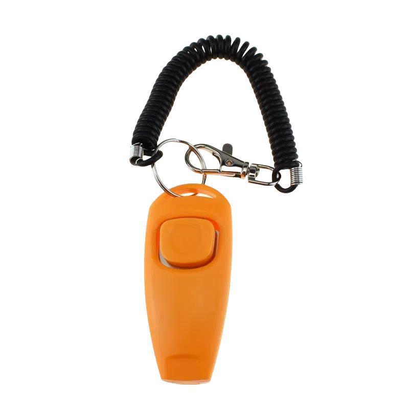 Ultimate 2in1 Pet Training Clicker Dog Whistle With Long Wristband 9