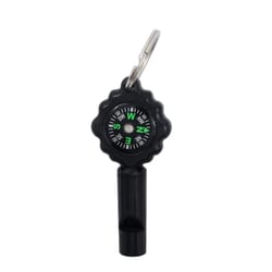 compact 2-in-1 survival whistle & compass with mountaineering buckle