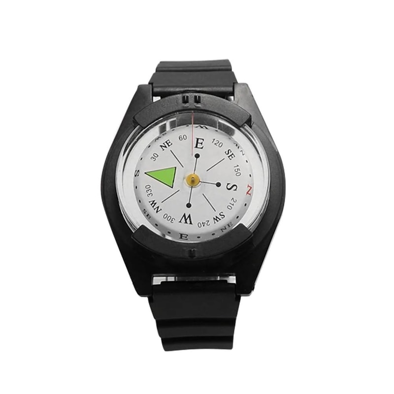 Compact 2-in-1 Survival Whistle & Compass with Mountaineering Buckle