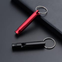 multifunctional whistle keychain for men durable keyring pendant