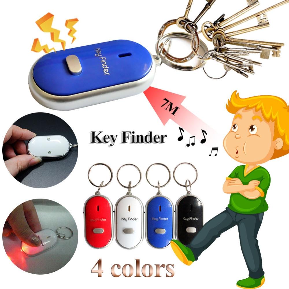 Mini LED Whistle Key Finder Flashing Beeping Lost Key Locator For Kids 2
