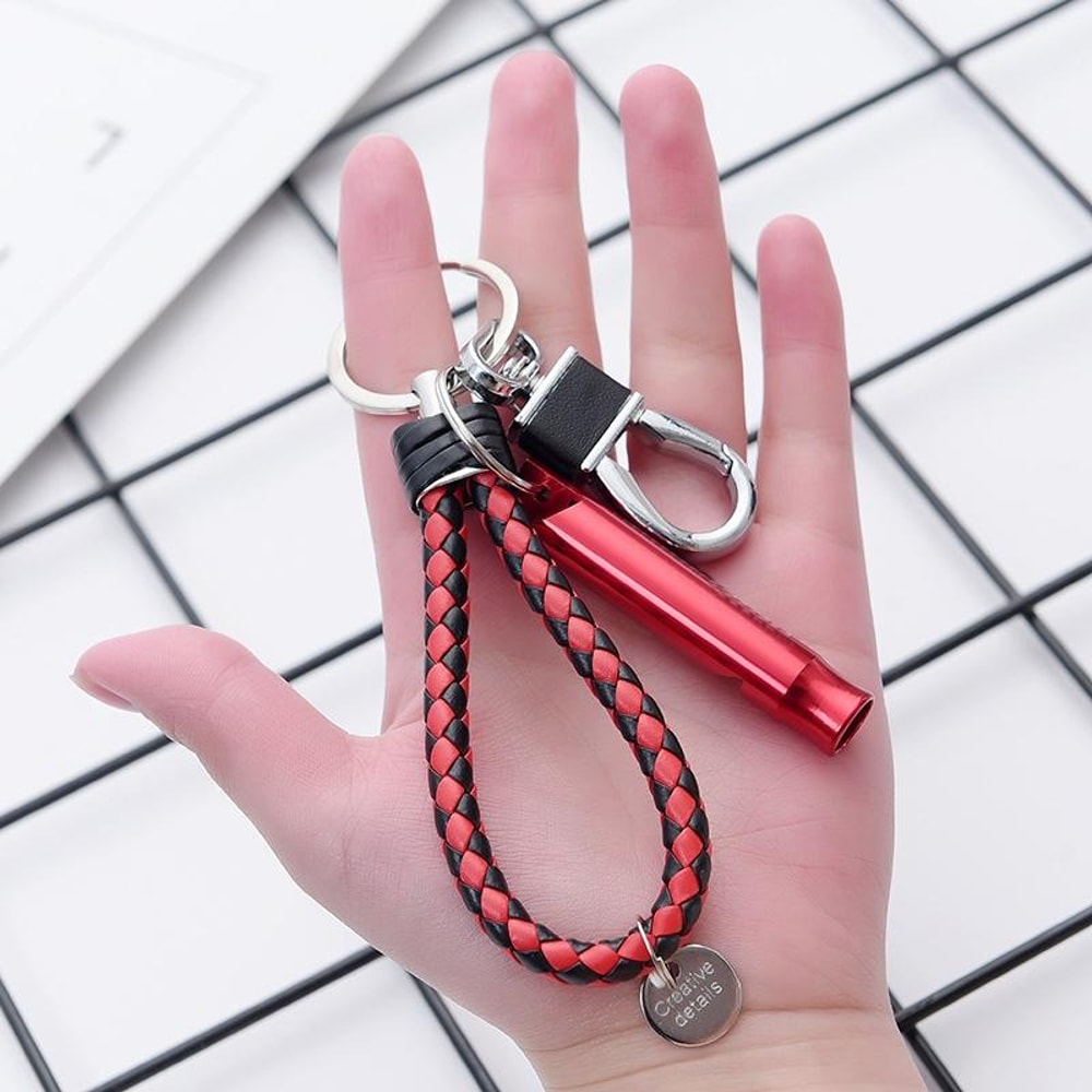 Multifunctional Whistle Keychain for Men Durable Keyring Pendant