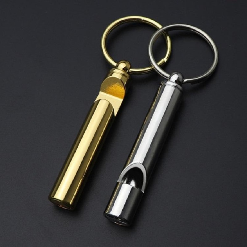 Premium Metal Whistle Bottle Opener Keychain Multifunctional Key Ring Pendant 1
