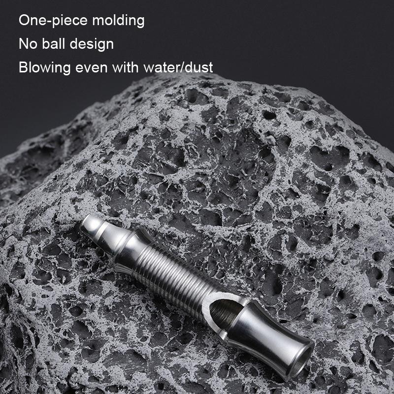 Premium Stainless Steel Emergency Survival Whistle High Frequency Outdoor Rescue Tool