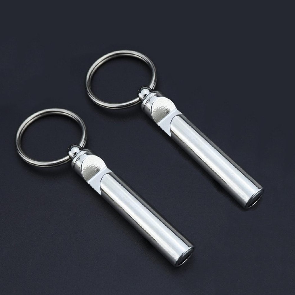 Premium Metal Whistle Bottle Opener Keychain Multifunctional Key Ring Pendant 6