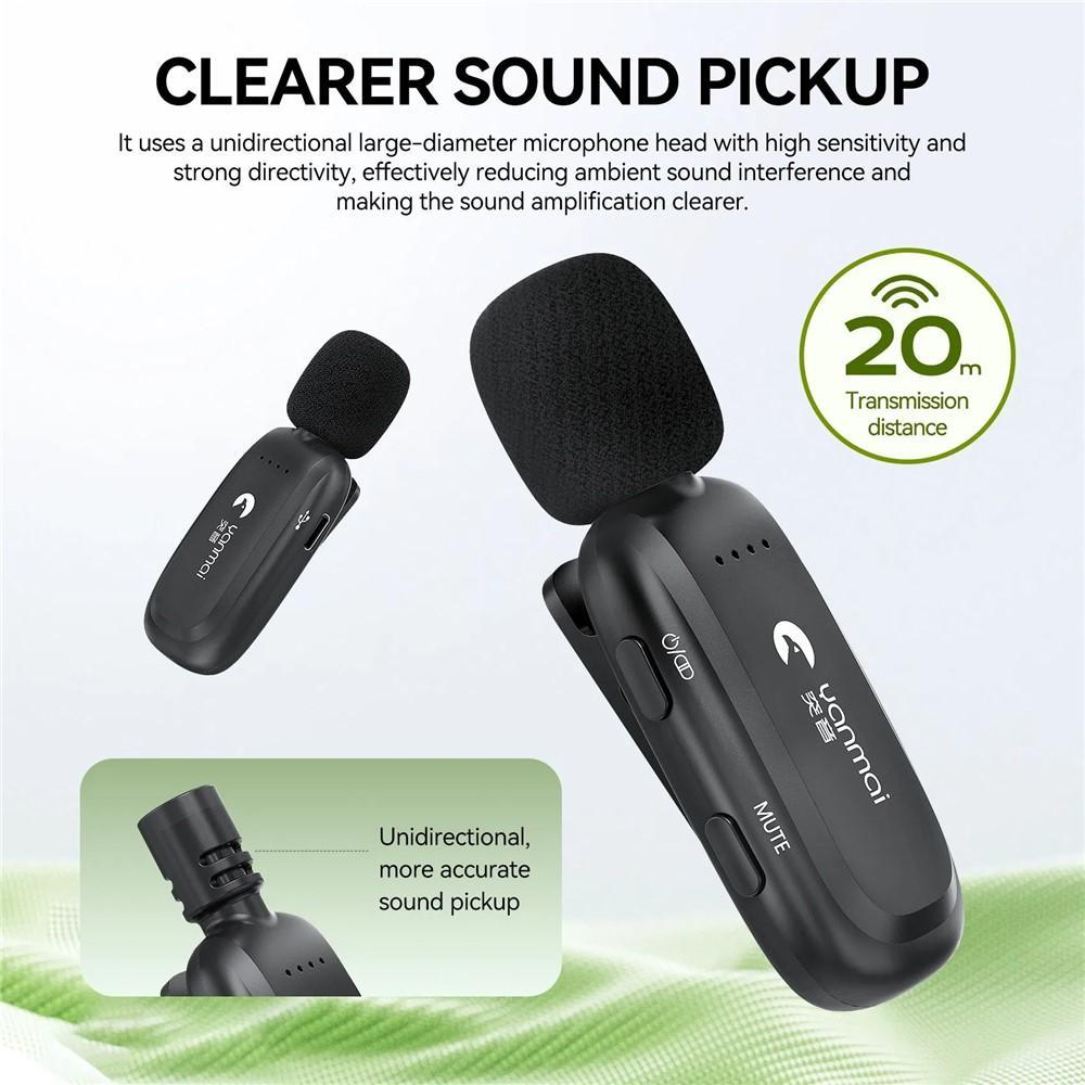 Wireless Bluetooth Voice Amplifier Lapel Microphone for Teaching & Training