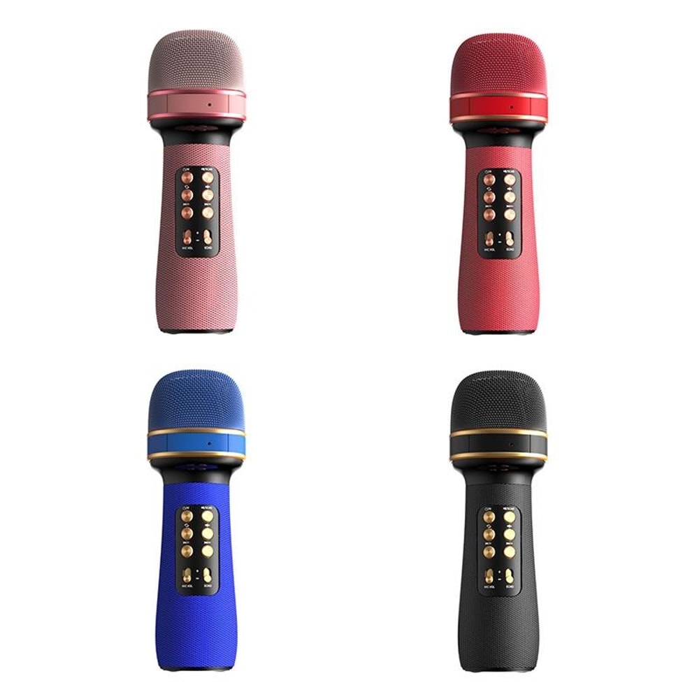 Live Wireless Bluetooth Microphone With Audio Function Portable Karaoke Streaming Mic 0