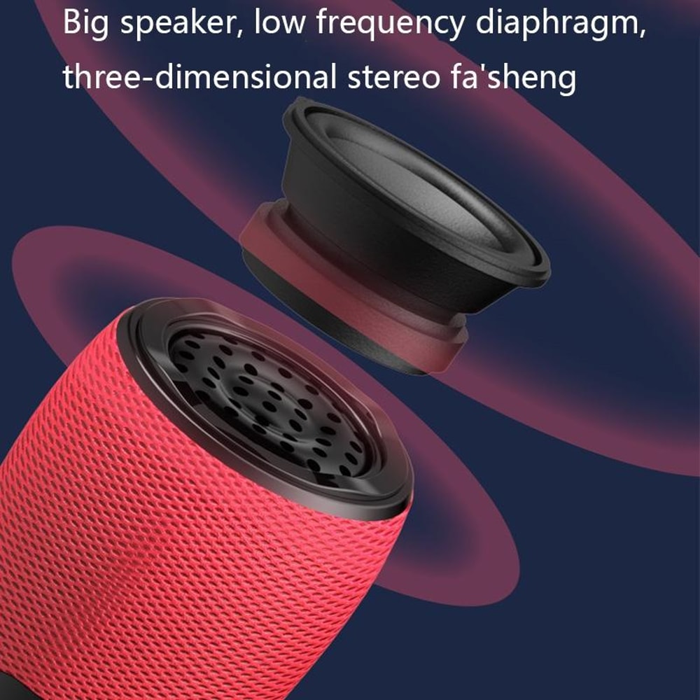 Live Wireless Bluetooth Microphone With Audio Function Portable Karaoke Streaming Mic 3