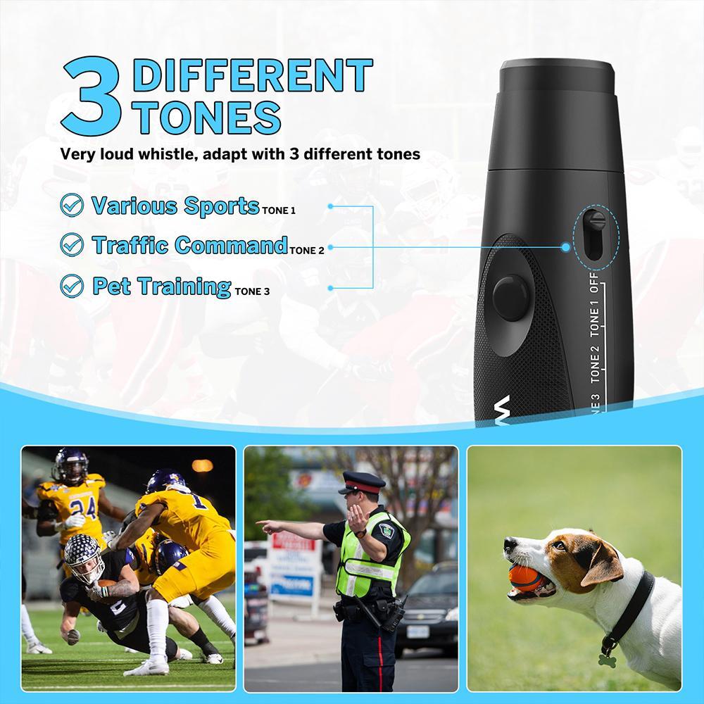 Premium Push Button Electronic Whistle With Adjustable Volume Red Safety Signaling Device 2