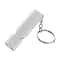 Aluminum Alloy Double Tube Survival Whistle With Key Ring Outdoor Safety Gear 8