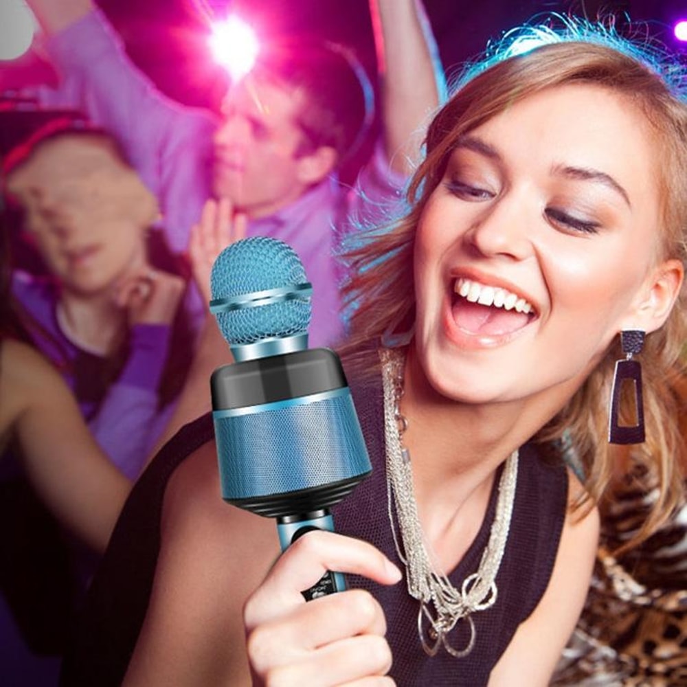 Premium Bluetooth Karaoke Mic With Built In Speaker Portable Wireless Bluetooth Microphone 1
