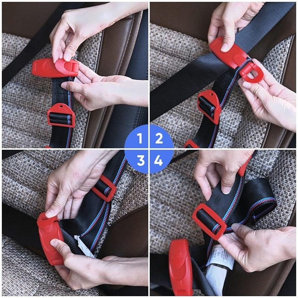 Adjustable Car Child Seat Belt Comfort Fixer Anti Collision Safety Device 7