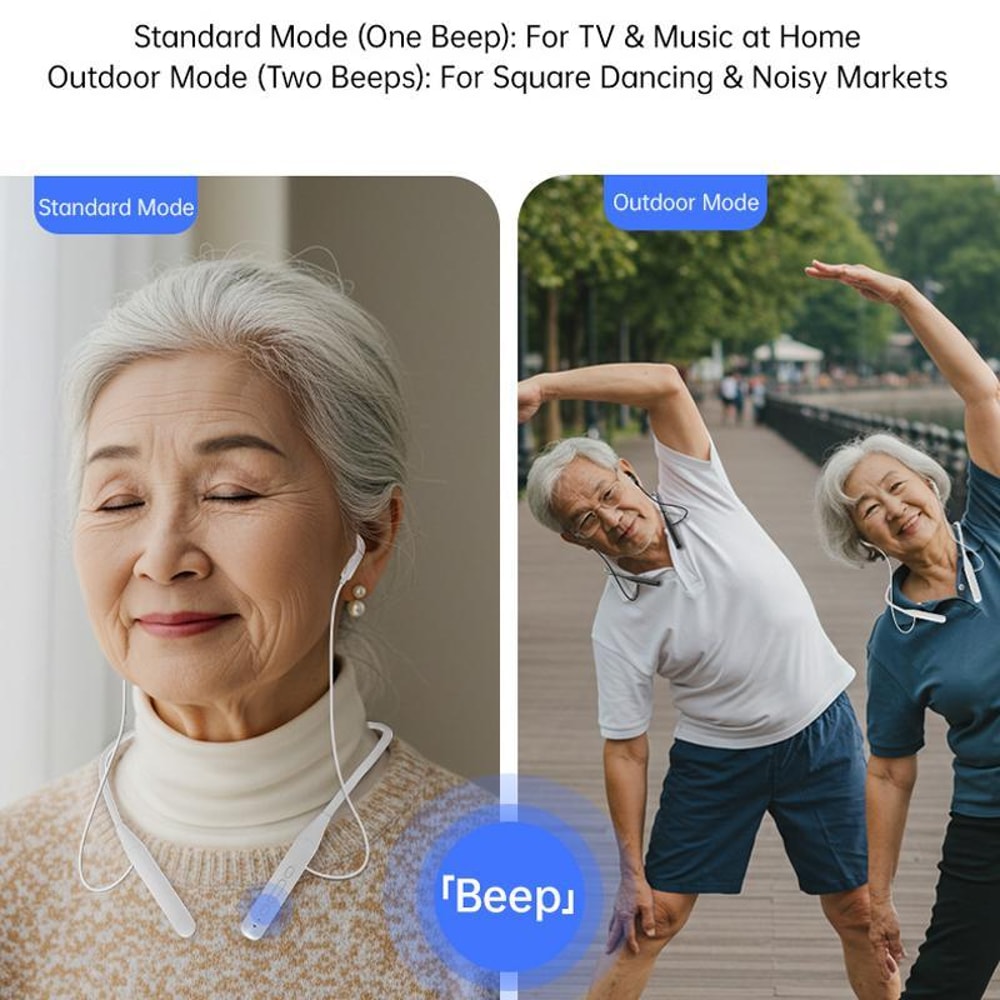 Premium Neck Mounted Bluetooth Hearing Amplifier For Elderly 9