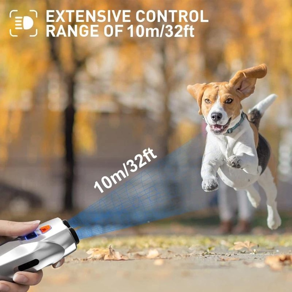 Rechargeable Ultrasonic Dog Training Bark Control Handheld Repeller 2