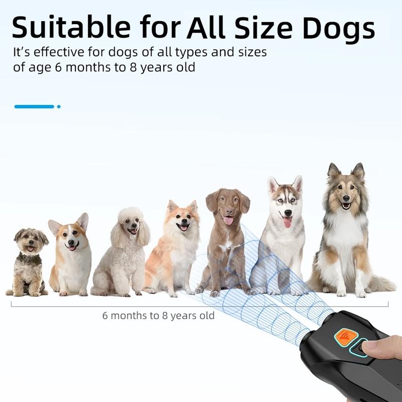 Rechargeable Ultrasonic Dog Training Bark Control Handheld Repeller 3