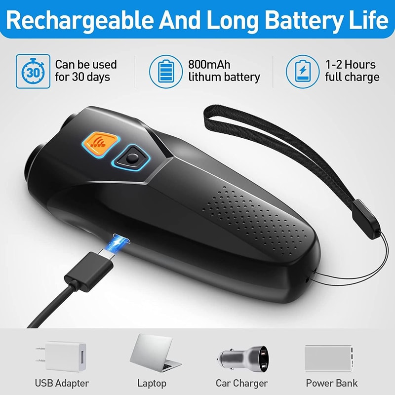Rechargeable Ultrasonic Dog Training Bark Control Handheld Repeller 6