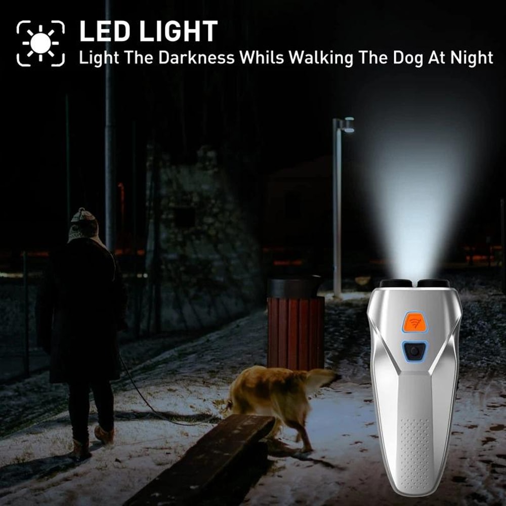 Rechargeable Ultrasonic Dog Training Bark Control Handheld Repeller 11