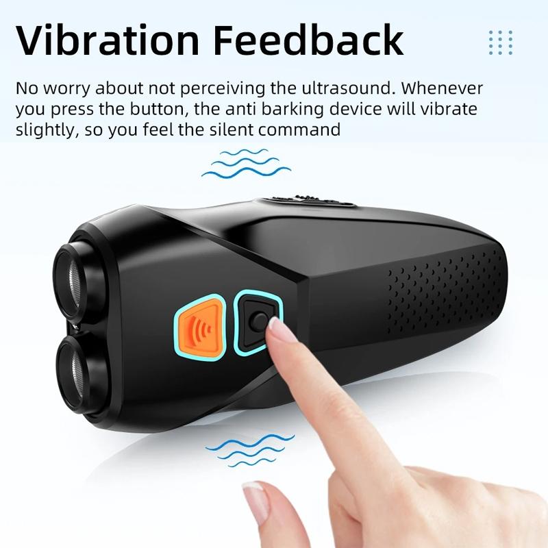 Rechargeable Ultrasonic Dog Training Bark Control Handheld Repeller 7