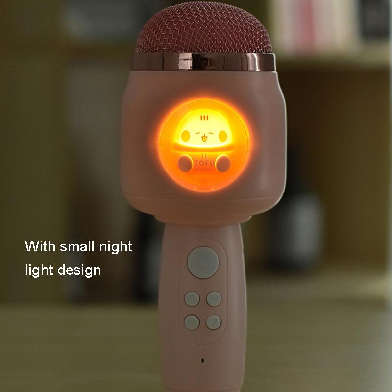 Kids Wireless Bluetooth Karaoke Microphone With Echo Speaker Pink Singing Mic 7