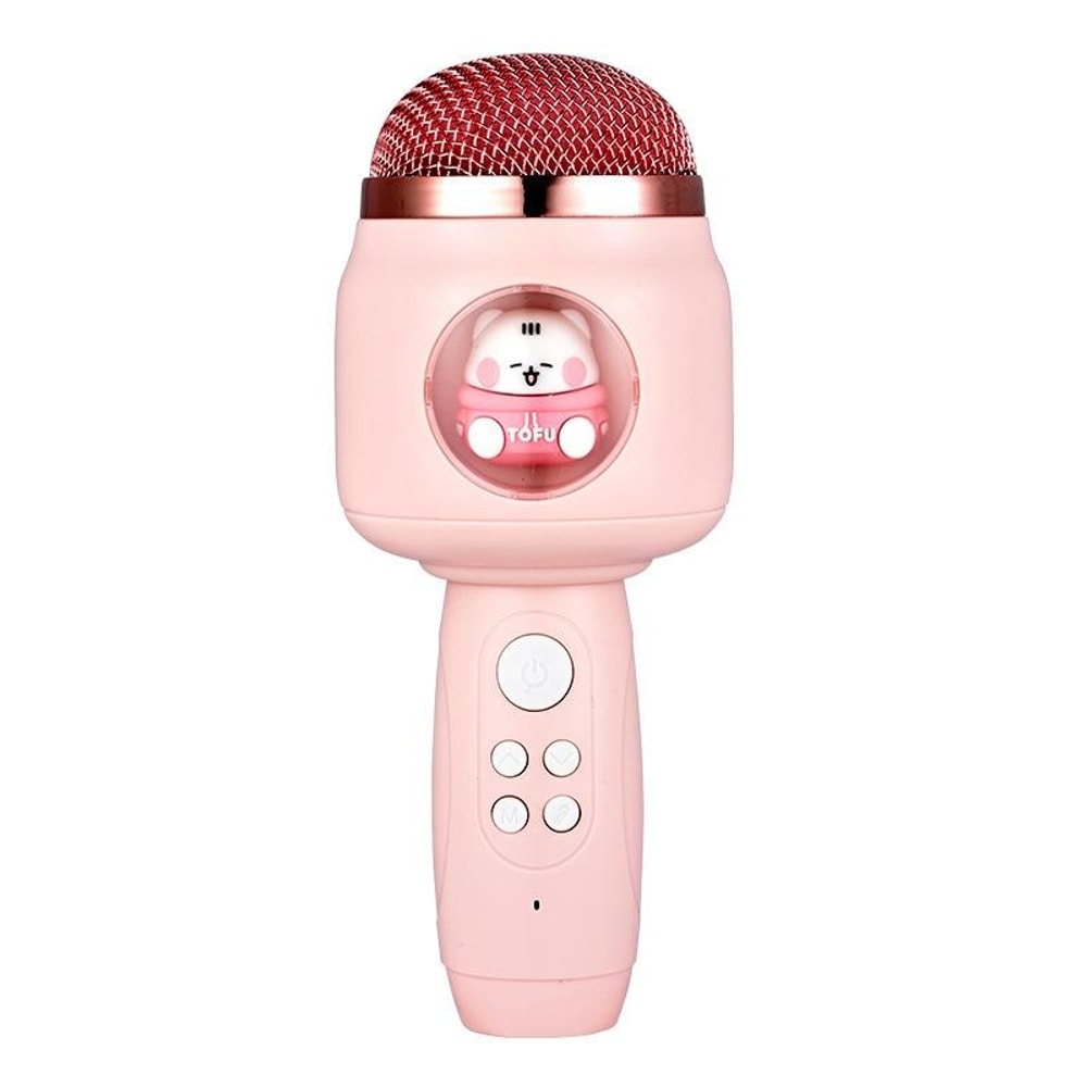 Kids Wireless Bluetooth Karaoke Microphone With Echo Speaker Pink Singing Mic 11